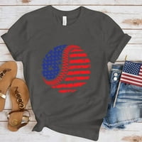 USA zastava 4. srpnja Košulje Dana neovisnosti za žene grafičke majice smiješna kuglica tiskana kratkih rukava