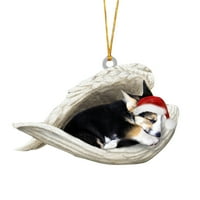 Božićni ukrasni privjesak za pse Kreativni novi privjesak za anđeosko božićno drvce ukrasni pribor rekviziti