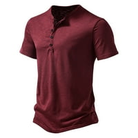 Rasprodaja muških ljetnih jesenskih vrhova rasprodaja ispod $ Muška ležerna jednobojna majica kratkih rukava s