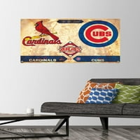 Rivalstvo-St. Louis Cardinals vs Chicago Cubs zidni poster s gumbima, 22.375 34