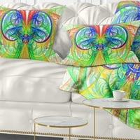 Dizajn umjetnosti izvanredan fraktalni zeleni dizajn-apstraktni jastuk-12.20