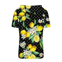 Muške ljetne majice na plaži s kratkim rukavima lagana mekana pamučna mješavina havajski tropska cvjetna kapuljača