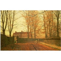 Zaštitni znak Art Idete u Church 1880 Canvas Art by John Grimshaw