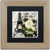 Zaštitni znak likovna umjetnost Paris Blanc I Canvas Art by Color Bakery Black Matte, okvir breze