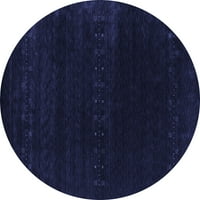 Tvrtka alt strojno pere okrugle apstraktne plave moderne unutarnje prostirke, okrugle 5 inča