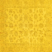 Tradicionalni unutarnji tepisi pravokutnog oblika u istočnom stilu u žutoj boji, 2' 5'