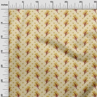 Jednobojni baršun blijedožuta tkanina materijal za cvjetnu haljinu tiskana tkanina tkanina široka dvorišta
