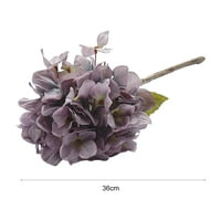 cianli grana umjetni cvijet s lišćem koje ne blijedi, svilena tkanina faa, umjetni cvijet hortenzije, Uradi Sam