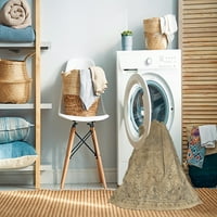 Ahgly Company stroj za pranje unutarnjeg kvadrata Tradicionalna bakrena smeđa prostirka, 5 'kvadrat