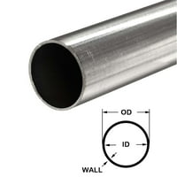 Okružna cijev od nehrđajućeg čelika, 1-1 4 OD 0,065 zid 12 duga, bešavna