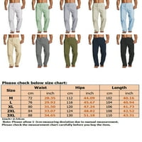 Muške hlače u struku od elastične elastike u struku hlače u punoj boji lagana odjeća za slobodno vrijeme Ljeto