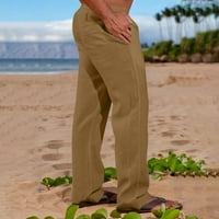 UORCSA Svestrana ravna noga Multi džepni izvlačenje kombinezon Modne muške hlače metvice zelena