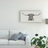 Zaštitni znak likovna umjetnost 'Longhorn Bull' platno umjetnost Ethana Harpera