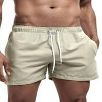 Muške ljetne kratke hlače s elastičnim strukom, kratke hlače za plažu visokog struka, Ležerne mini hlače, Odjeća