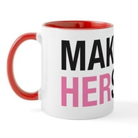 CAFEPRESS - Napravite Herstory šalice - Oz Ceramic Cug - šalica čaja za čaj od noviteta