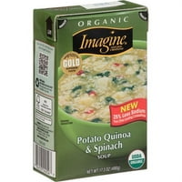 Organska juha od krumpira od kvinoje i špinata, 17 unci
