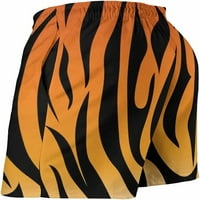 Muške životinjske ispis-crno-zlatne brze suhe kratke hlače s mrežnim oblogom za plivačke kostima Poklon S-3xl