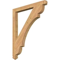 Ekena Millwork 1 2 W 40 D 48 H Olimpijske umjetnosti i zanata Smooth Bracket, zapadni crveni cedar