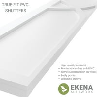 Ekena Millwork 15 W 79 H True Fit Pvc Cedar Park Fiksni nosači, nedovršeni