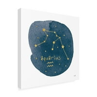 Zaštitni znak likovna umjetnost 'horoskop Aquarius' platna umjetnost Moira Hershey