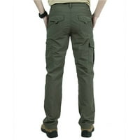 Muške hlače planinarske teretne hlače teretne hlače Modne Ležerne uske ravne hlače s više džepova ulične jurišne