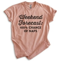 Prognoza za vikend, posto šanse da košulja za dnevna spavanja, Muška košulja Unise za žene, Majica za dnevni sna,