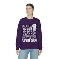 _ Majica učinit ću da pivo nestane, koja je tvoja velesila, majica za ljubitelje piva, majica za piće, smiješna