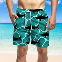 Muške sportske kratke hlače, muške lanene casual kratke hlače klasičnog kroja, kratke ljetne kratke hlače za plažu