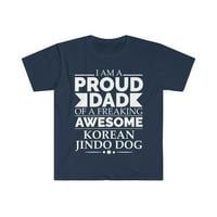 Ponosni tata Korejski Tata-pas Jindo, nositelj majice za Dan Oca na dan oca na Dan Oca na Dan Oca na Dan Oca na