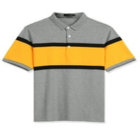 Jedinstvene ponude muški ljetni blok u boji Polo golf kratki rukavi prugaste polo majice