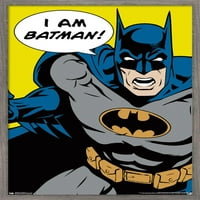 Stripovi-Batman-i-Batman zidni plakat s drvenim magnetskim okvirom, 22.375 34