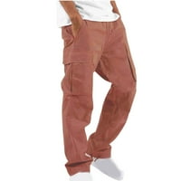 Modne teretne hlače u A-listi, Muške obične Ležerne hlače s puno džepova, aktivne hlače, ravne fitness hlače,