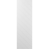 Ekena Millwork 18 W 54 H TRUE FIT PVC dijagonalni sloj moderni stil Fiksni nosač, nedovršeni