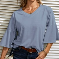 Ženske majice s izrezom u obliku slova a za žene, majica s raširenim rukavima, elegantni vrhovi s ramena, ljetne