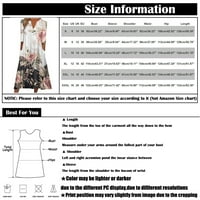 Rasprodaja ljetnih haljina za žene s rukavima do gležnja, modna haljina A kroja s izrezom i printom u obliku slova