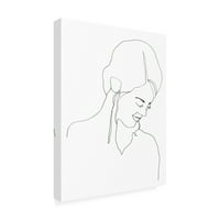 Lipanj Erica Vess 'Contour Face I' Canvas Art