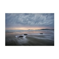 Shenshen dou 'Windy Dawn na plaži Koekohe' platno umjetnost