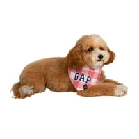 Gap kućni ljubimac, pseća odjeća, karirana runa psa bandana, ružičasta