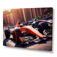Dizajn trkački automobil u Monaco GP v Canvas Wall Art