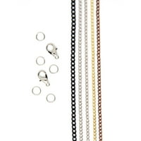 Ogrlica od srebrne ogrlice od lanca zmija-19 inča, Uniseks, za odrasle