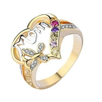 Ženski prsten za Majčin dan vjenčanje s cirkonom i dijamantom elegantan vjenčani prsten za vjenčanje kao poklon