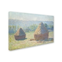 Zaštitni znak likovne umjetnosti 'Haystacks End of Summer' Canvas Art by Monet
