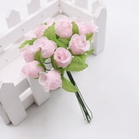 Simulacija cvijeća glava buket malih ruža DIY Crafts Decoration Wedding Wedding Set