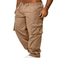Muške hlače s elastičnim strukom, pripijena odjeća za trčanje, ravne ljetne hlače za slobodno vrijeme, teretne