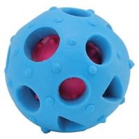 Štene liječenje igračke za dispenziranje, interaktivna masaža guma otporna na grickalice pseća lopta za trening