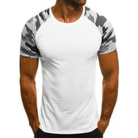 Polo majice za muškarce modni muški casual tanki kamuflažni tiskani majica s kratkim rukavima gornja bluza