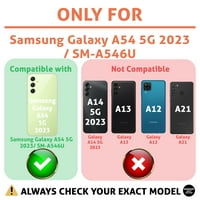TalkingCase tanka kućišta telefona kompatibilna za Samsung A 5G, plavi akvarelni ispis, W temperirani stakleni