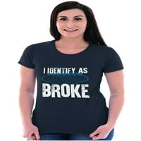 Las Vegas Poistovjećujem se kao slomljenu žensku majicu za majice Tee Brisco Brands m
