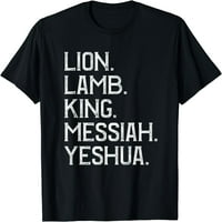 Majica s kršćanskom Biblijom lav koji pati, janje, kralj Mesija Ješua