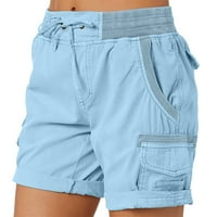 Ženske hlače povremene ljetne kratke hlače labave planinarske kratke hlače s džepovima